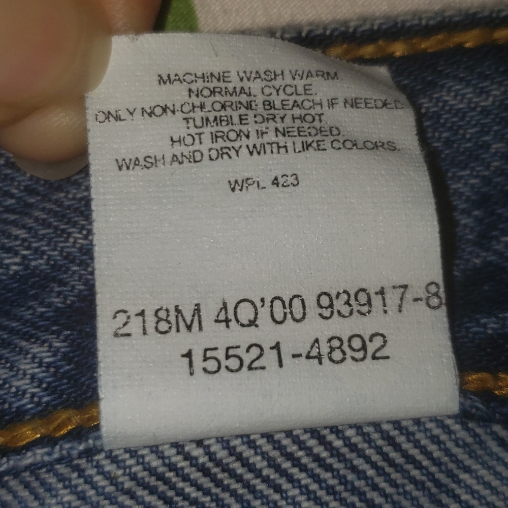 Levis 512 Jeans Womens 14S Blue Slim Fit Tapered Leg High Rise Denim Waist 31